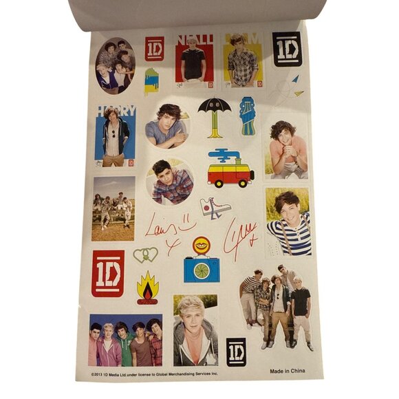 1D One Direction GROUP Sticker Book = 9.5"x5.75" 80 Stickers Inside Collectible - Picture 5 of 5